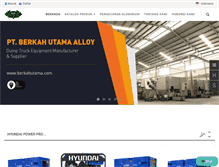 Tablet Screenshot of berkahutama.com